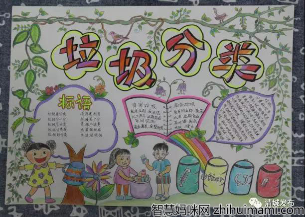 垃圾分类人人有责手抄报一等奖-图4