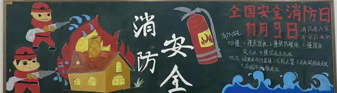16张漂亮的消防安全黑板报设计-图10