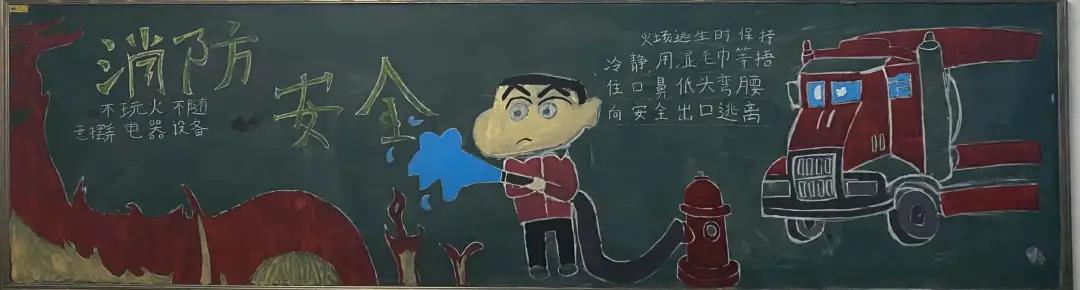 16张漂亮的消防安全黑板报设计-图11