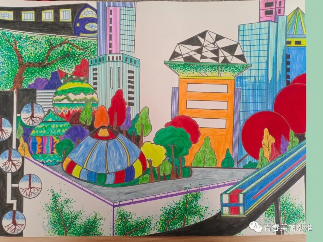 “我的2035”主题儿童画-图3