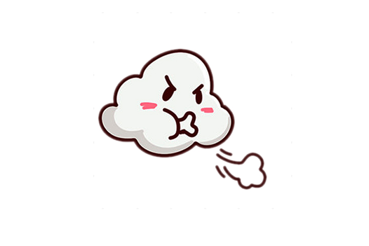 一组可爱的天气表情图标简笔画-图6