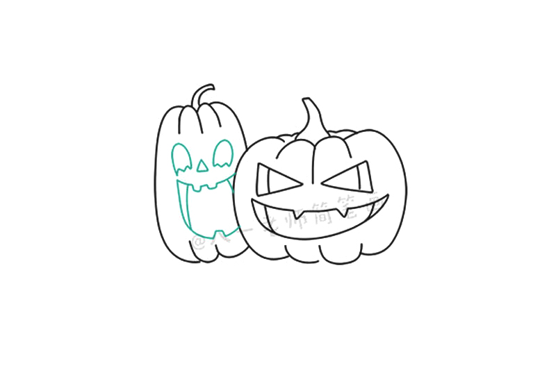 一步一步学画万圣节南瓜灯-图7