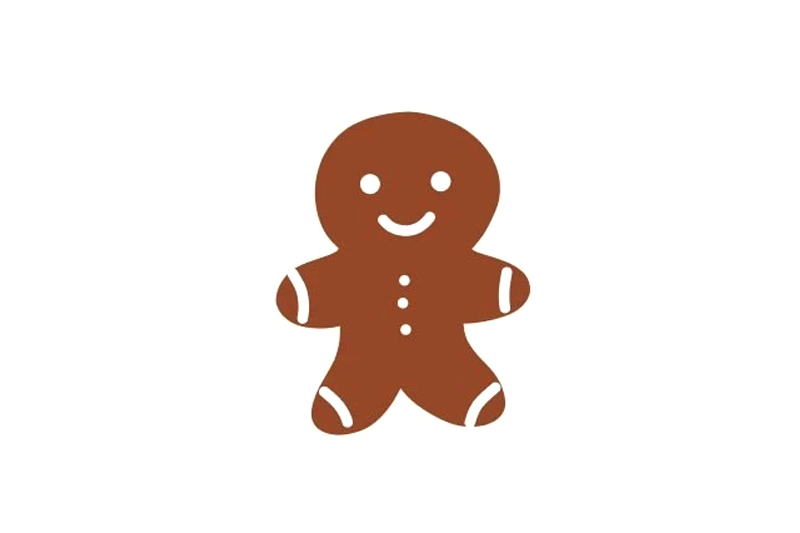 简单四步学画姜饼人简笔画