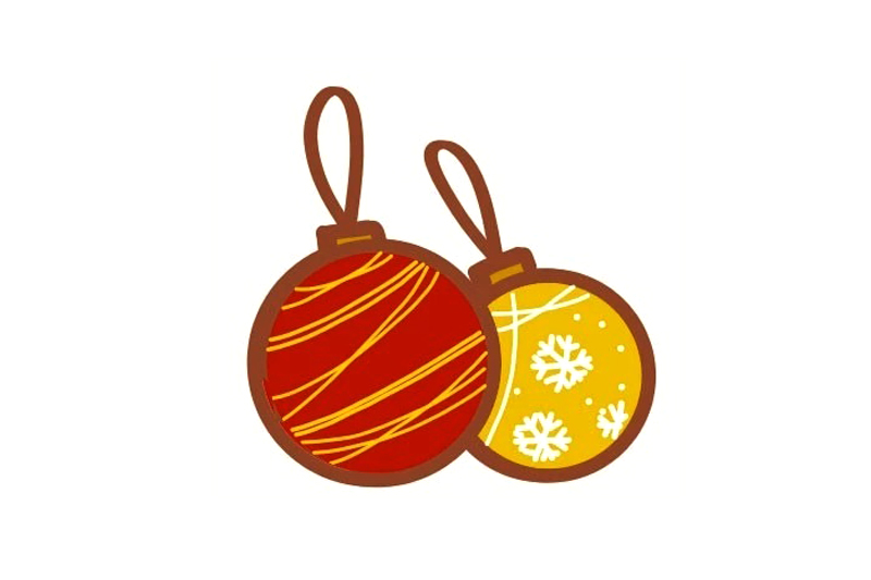 圣诞装饰小球怎么画