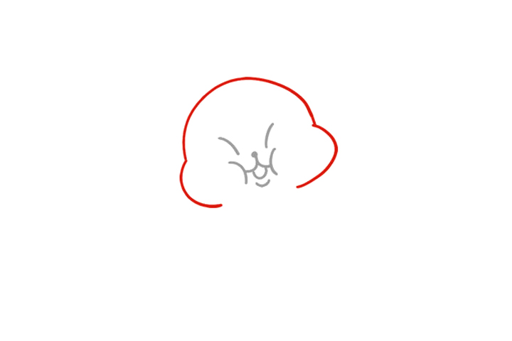 招财老鼠简笔画教程-图3