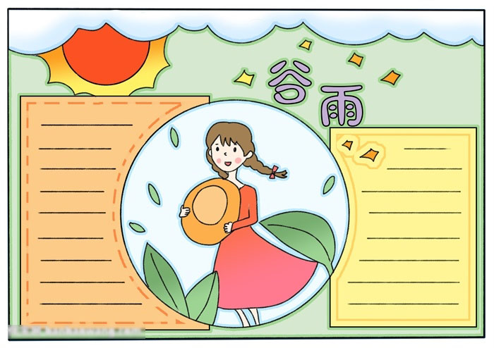 二十四节气之谷雨手抄报文字资料-图1