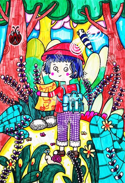 丛林大冒险创意儿童画