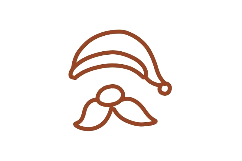 简单四步画圣诞老人简笔画-图3