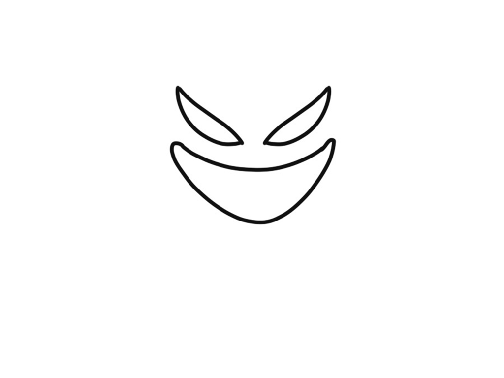 毒液简笔画画法步骤-图3