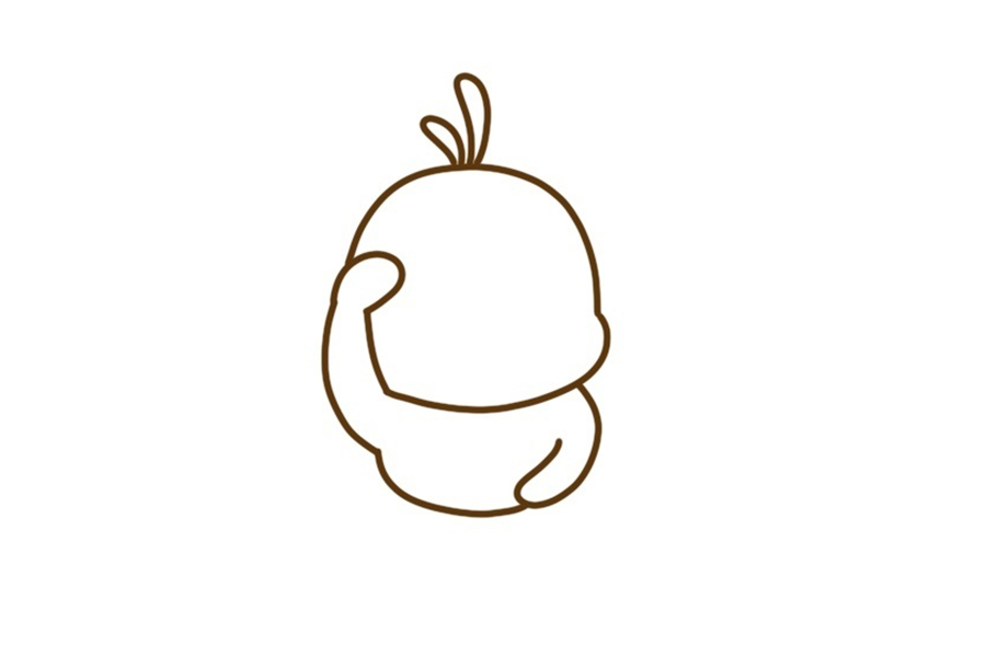 抖音网红小黄鸭简笔画画法教程-图5