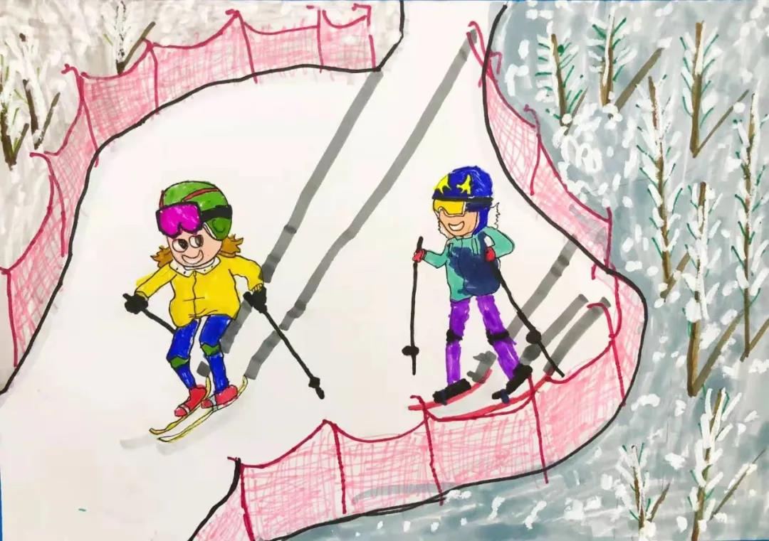 7张冰雪运动会儿童创意绘画-图4