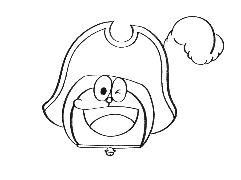 大雄的黄金岛 哆啦A梦简笔画教程-图7