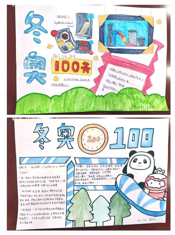 北京冬奥会倒计时100天主题绘画图片-图4