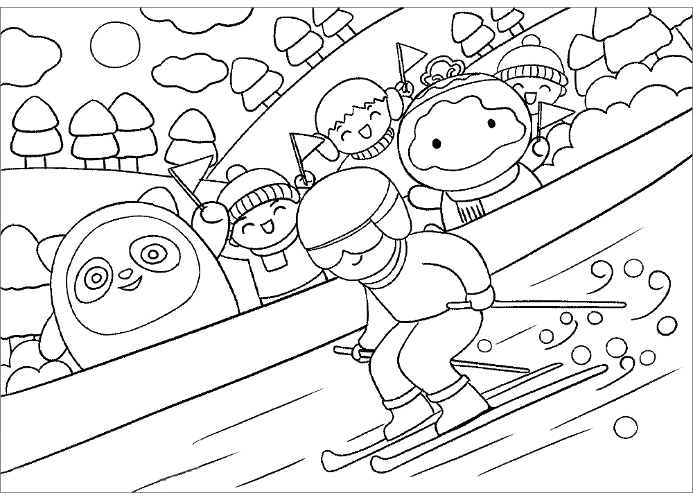 2022北京冬奥会主题画画法教程-图17