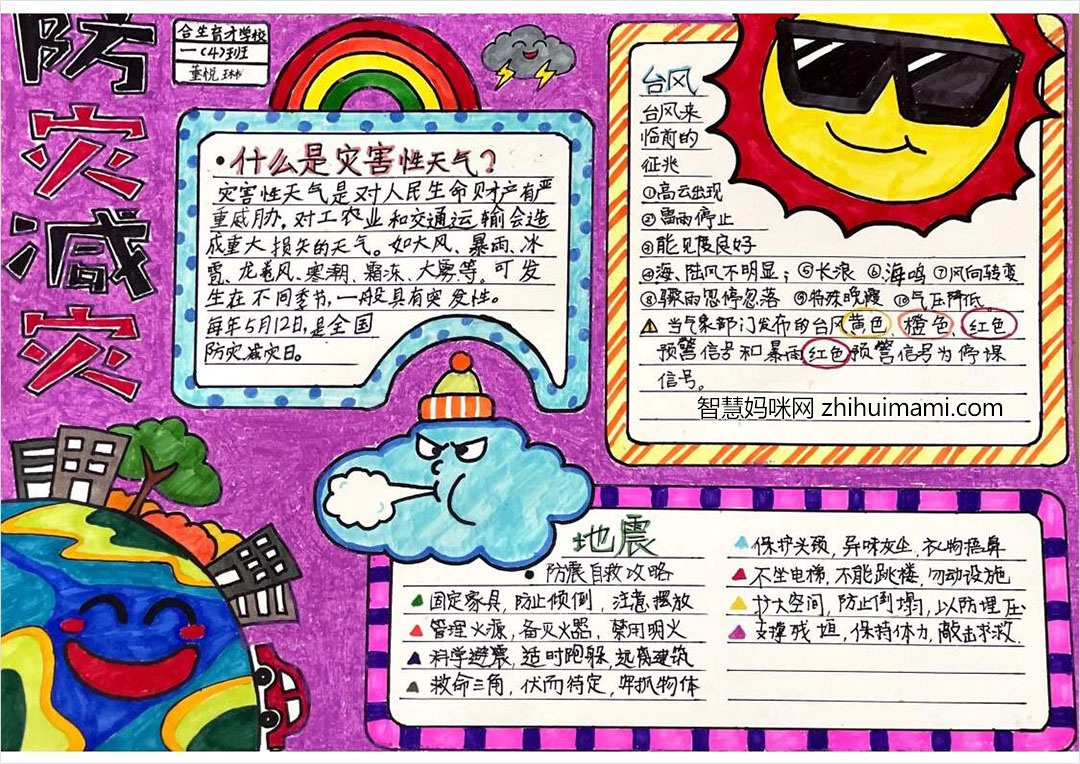 防灾减灾日手抄报一等奖-图6