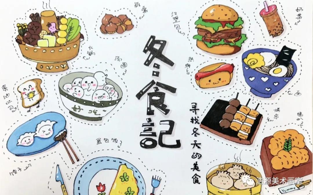 2021年冬至手抄报设计欣赏-图5