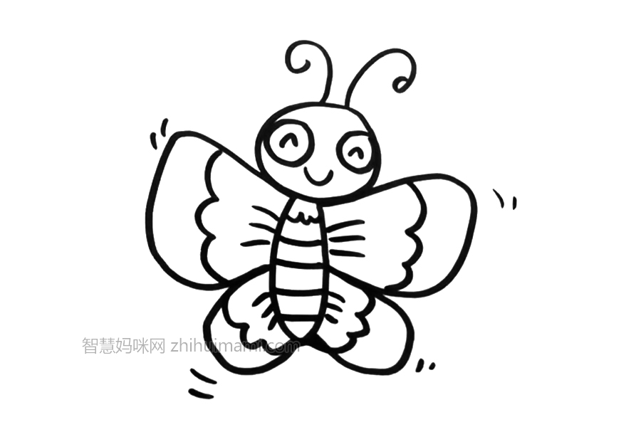 美丽的蝴蝶怎么画-图4