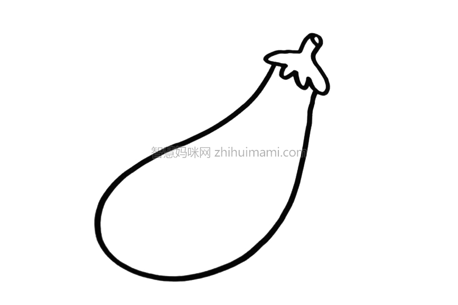 可爱茄子怎么画-图2