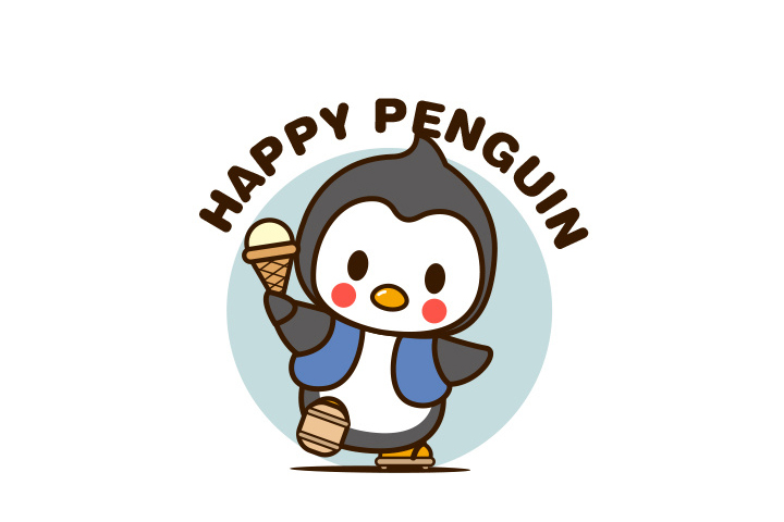 步骤4：冰淇淋小企鹅