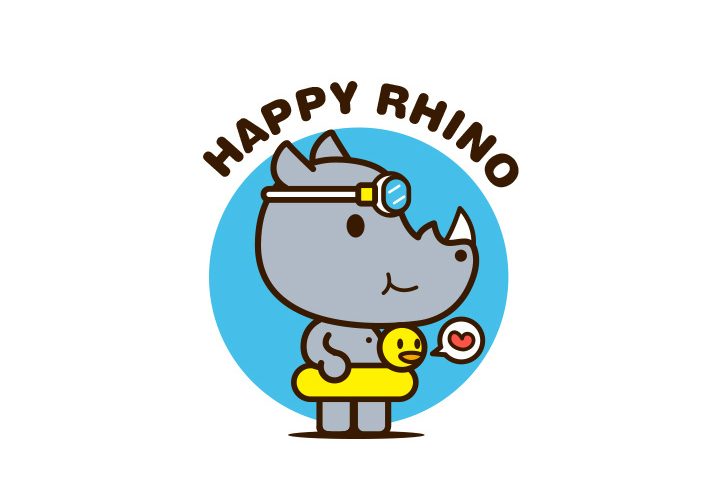 步骤7：游泳小犀牛