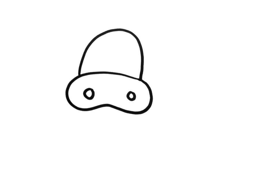 可爱老黄牛简笔画画法步骤-图1