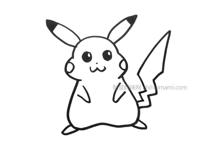 皮卡丘的画法步骤-图6
