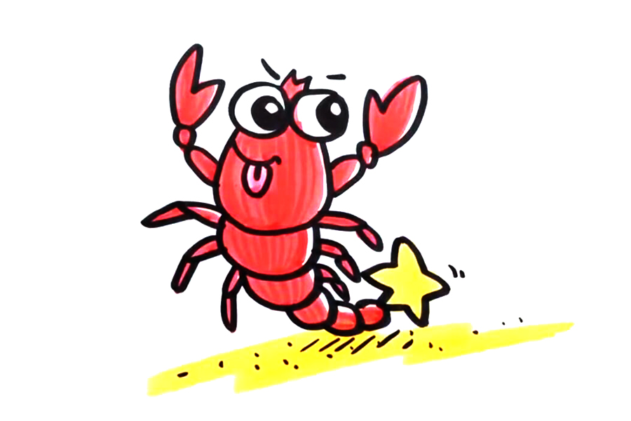 可爱的蝎子怎么画