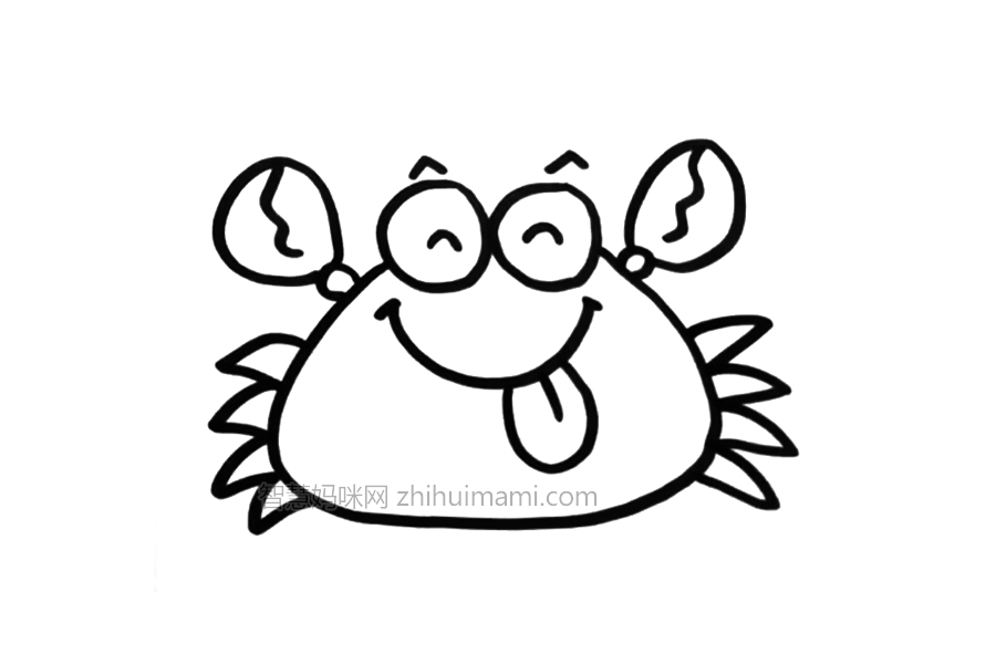 可爱的小螃蟹怎么画-图3