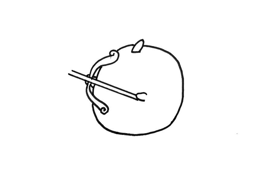 可爱卡通射手座简笔画教程-图1