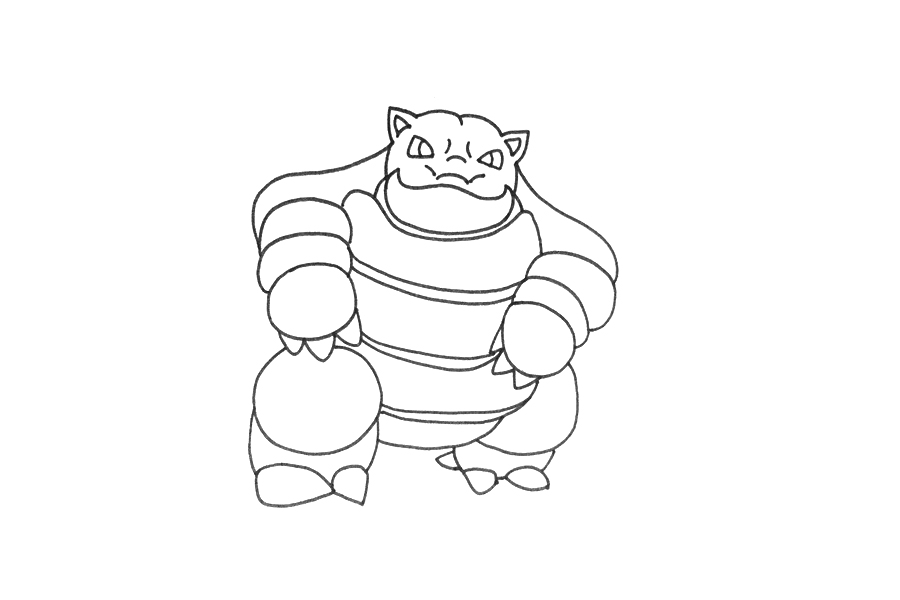 如何画水箭龟-图3