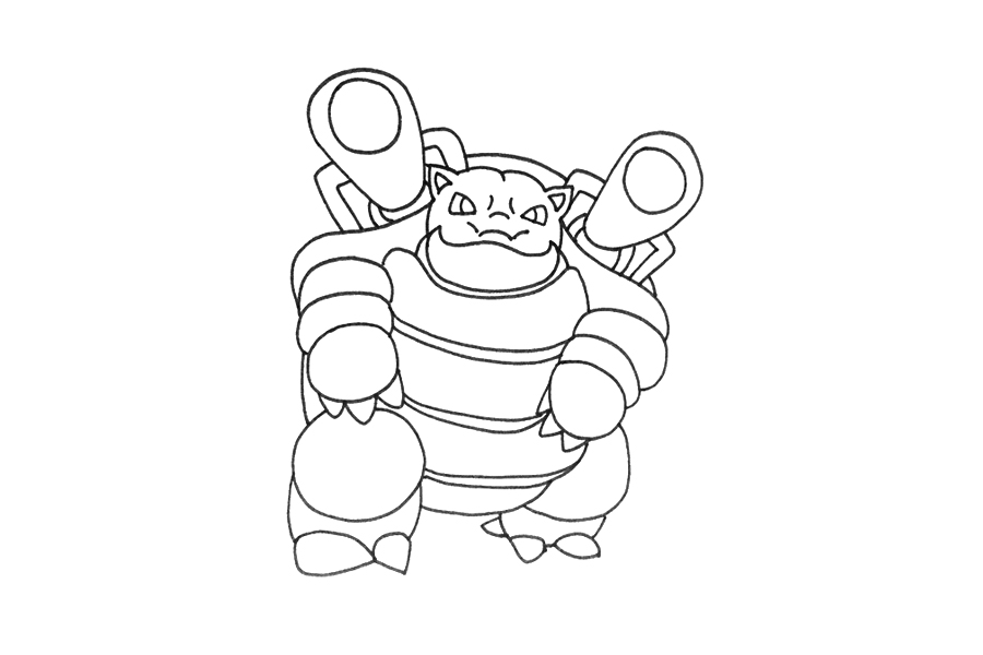 如何画水箭龟-图4