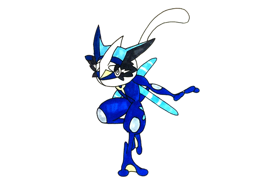 如何画一只甲贺忍蛙-图5