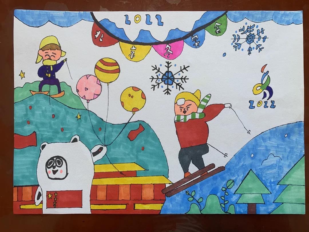 北京冬奥绘画简单-图3