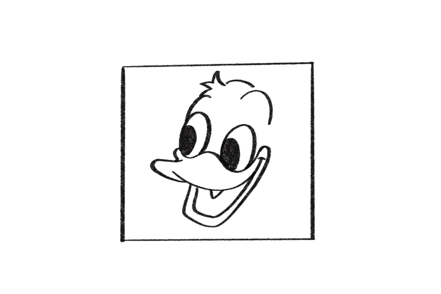 唐老鸭的简单画法教程-图5