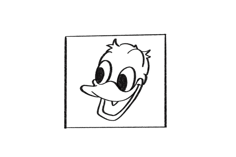 唐老鸭的简单画法教程-图6