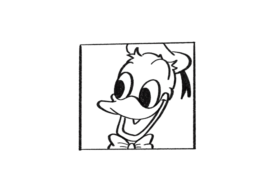 唐老鸭的简单画法教程-图7