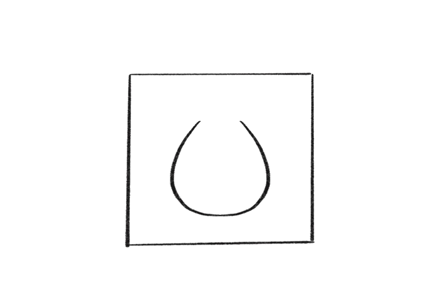 火龙果宝宝简笔画画法步骤-图1