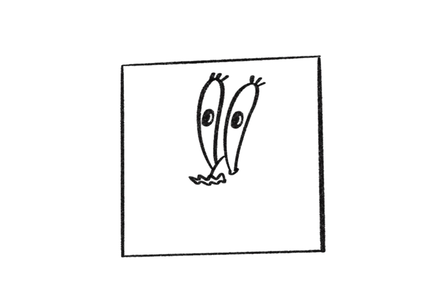 抠门蟹老板简笔画画法步骤-图3