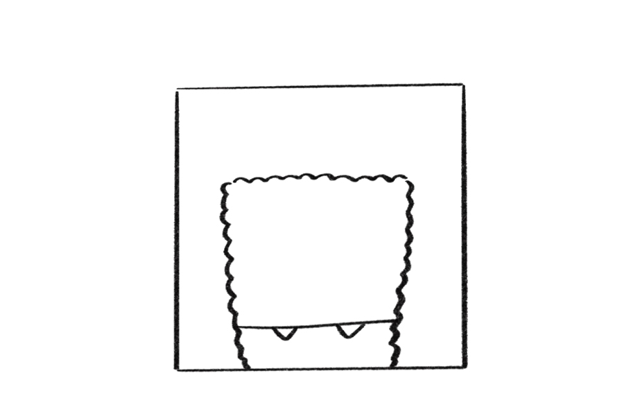 海绵宝宝的画法步骤-图3