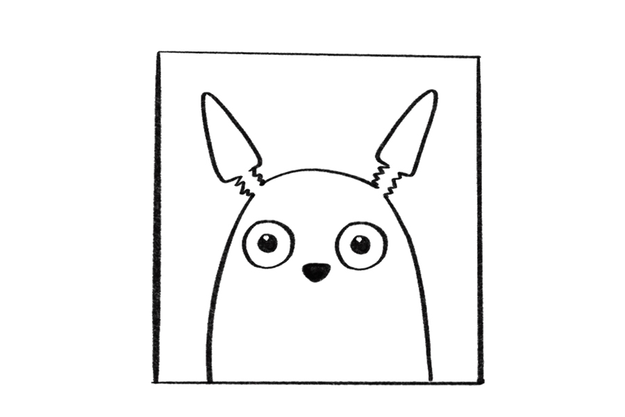 可爱龙猫的简单画法-图5