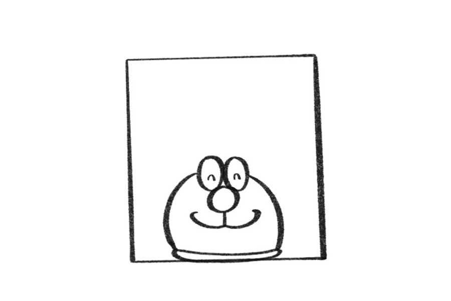 哆啦A梦的简单画法-图5