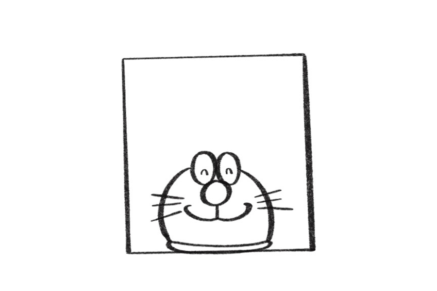 哆啦A梦的简单画法-图6