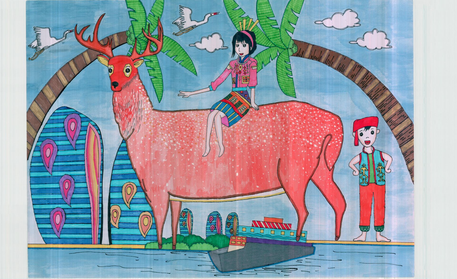 步骤4：黎苗风情