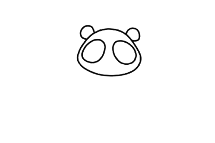 可爱大熊猫的简单画法-图3