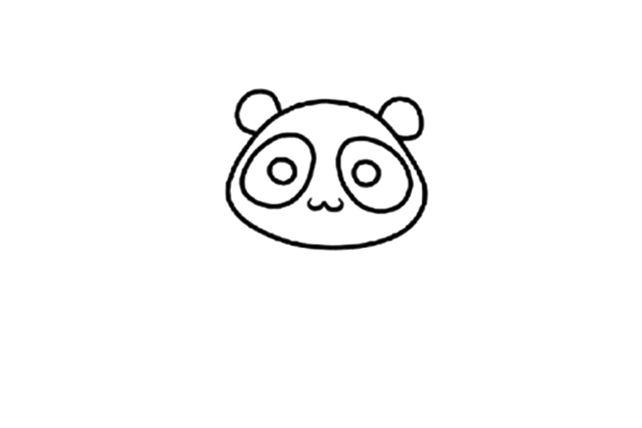 可爱大熊猫的简单画法-图5