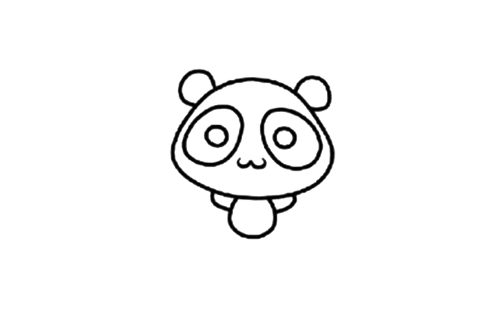 可爱大熊猫的简单画法-图7
