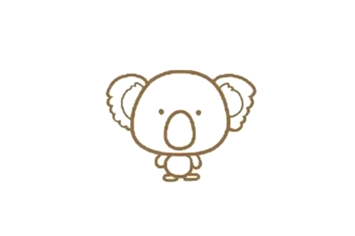 可爱考拉的简单画法-图8