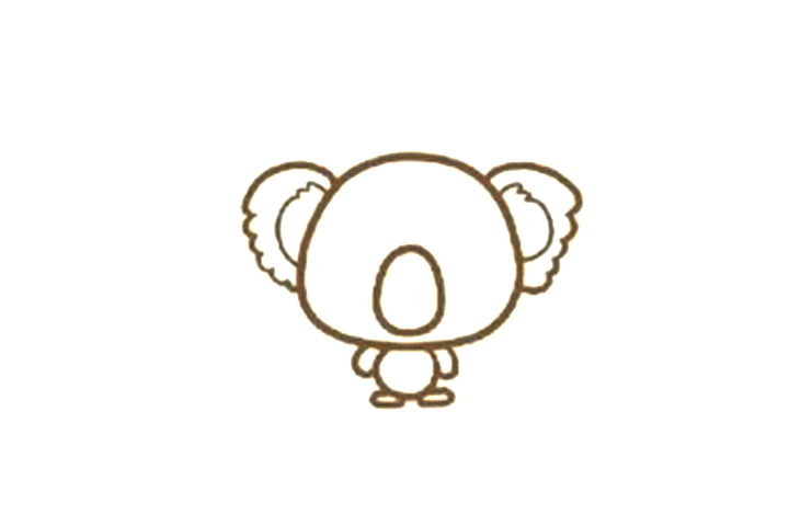 可爱考拉的简单画法-图7