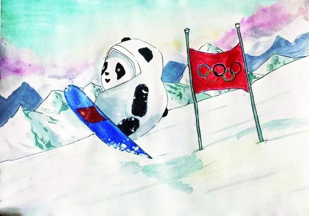 心中的奥林匹克精神绘画图片-图1
