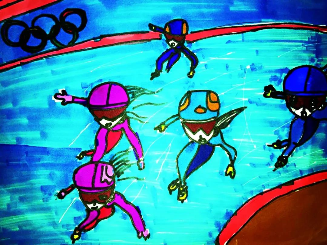 心中的奥林匹克精神绘画图片-图6